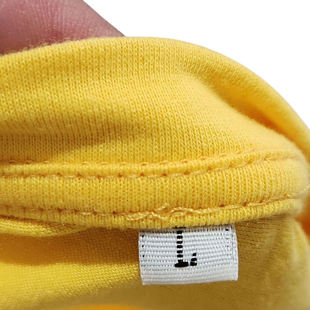 Casual Tshirt Size Large Yellow Color With Logo - Picture 7 of 10